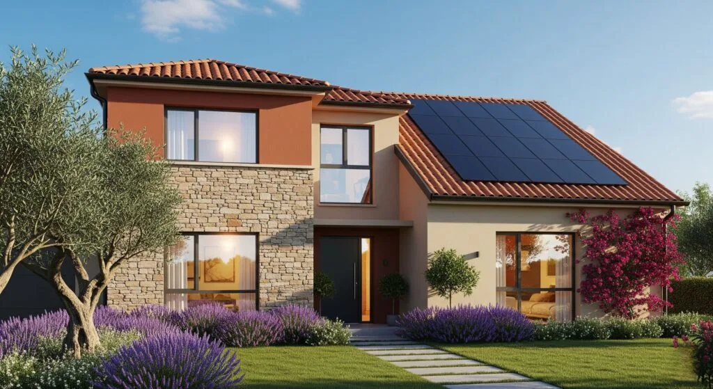 Imagen de una vivienda con reforma energética