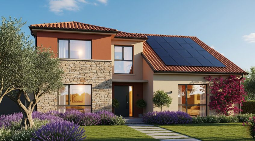 Imagen de una vivienda con reforma energética