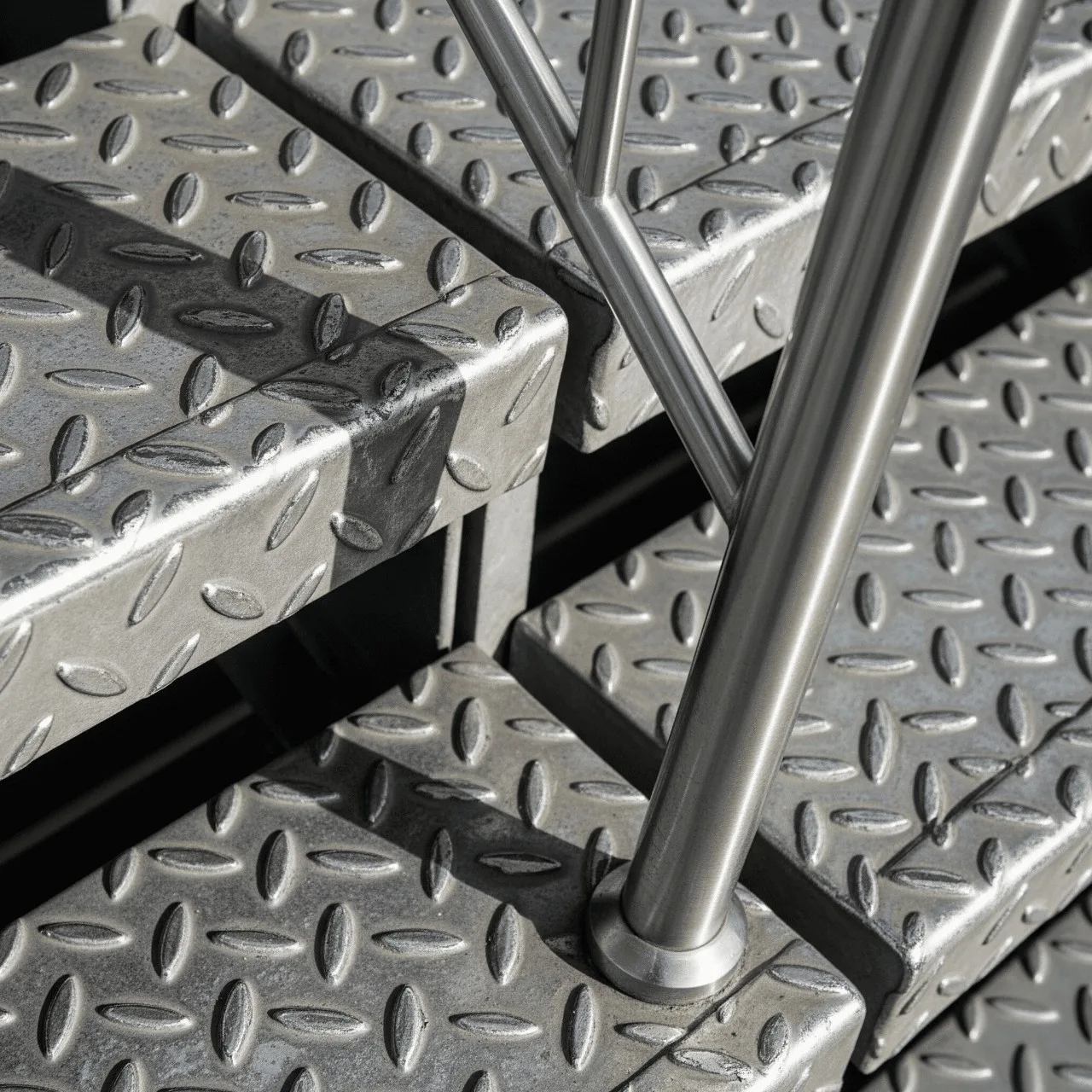 materiales de escalera metálica